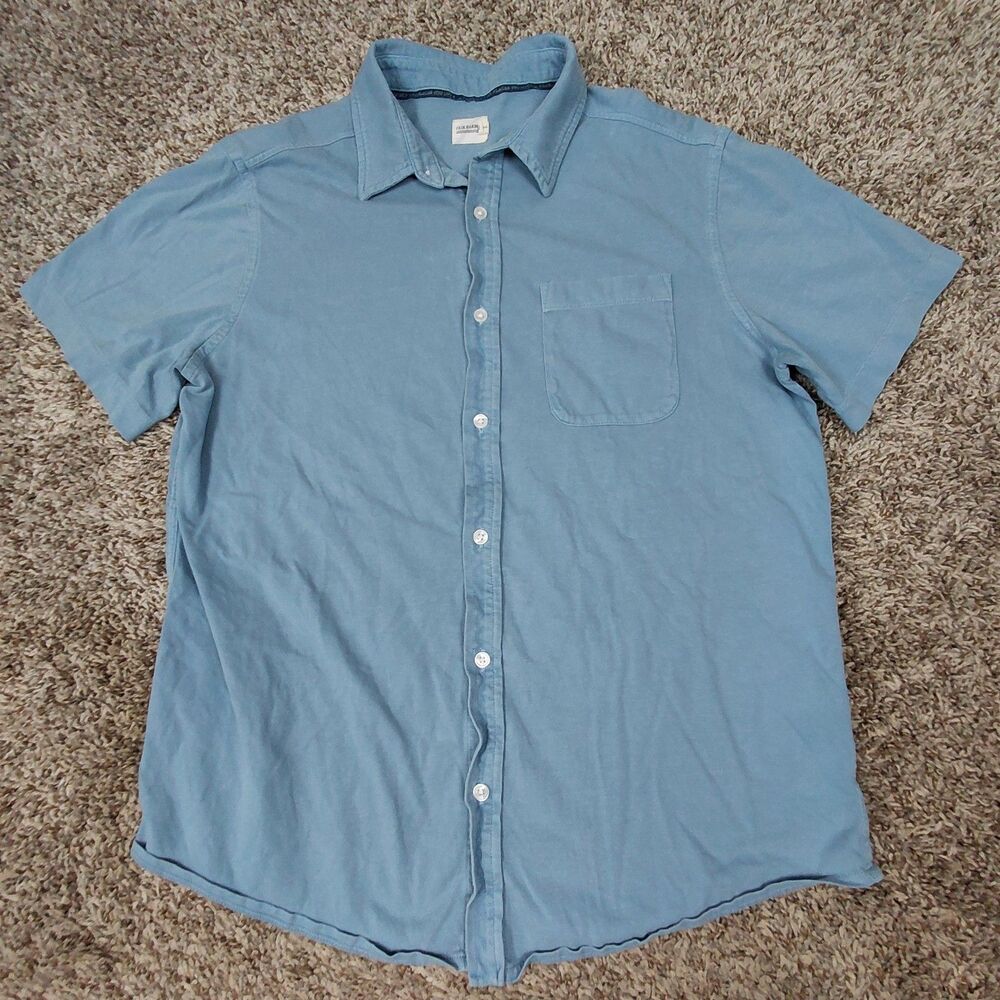 Fair Harbor Organic Cotton Coastal Vacation Beach Short Sleeve Shirt Mens Medium